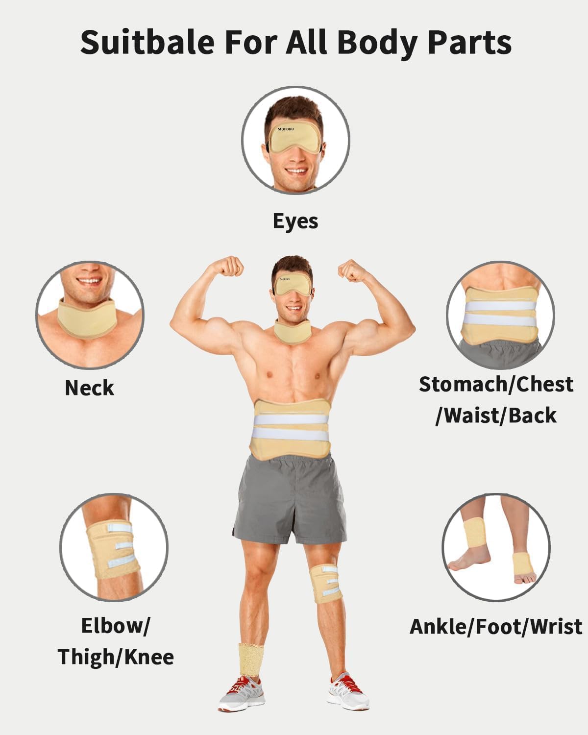 MQFORU castor oil pack wrap for stomach