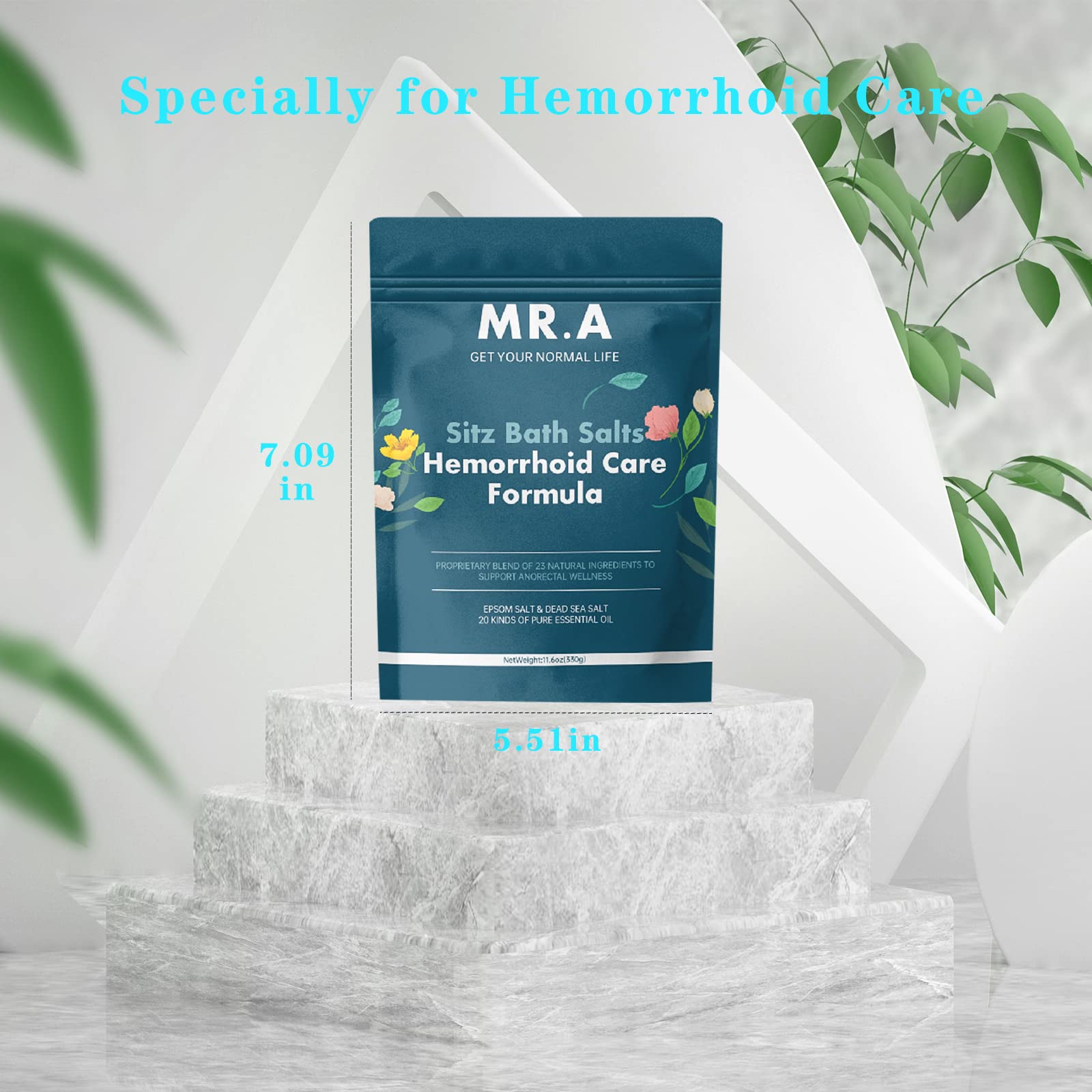 MR.A Sitz Bath Salt value pack emphasizes high quality and ingredients