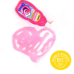 Child enjoying large bubbles from Mr. Bubble bath