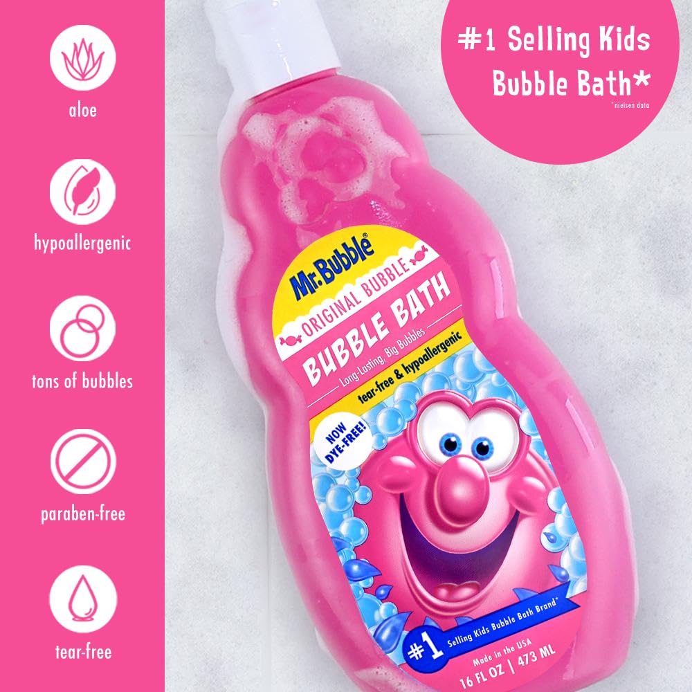 USA-made Mr. Bubble bubble bath product line