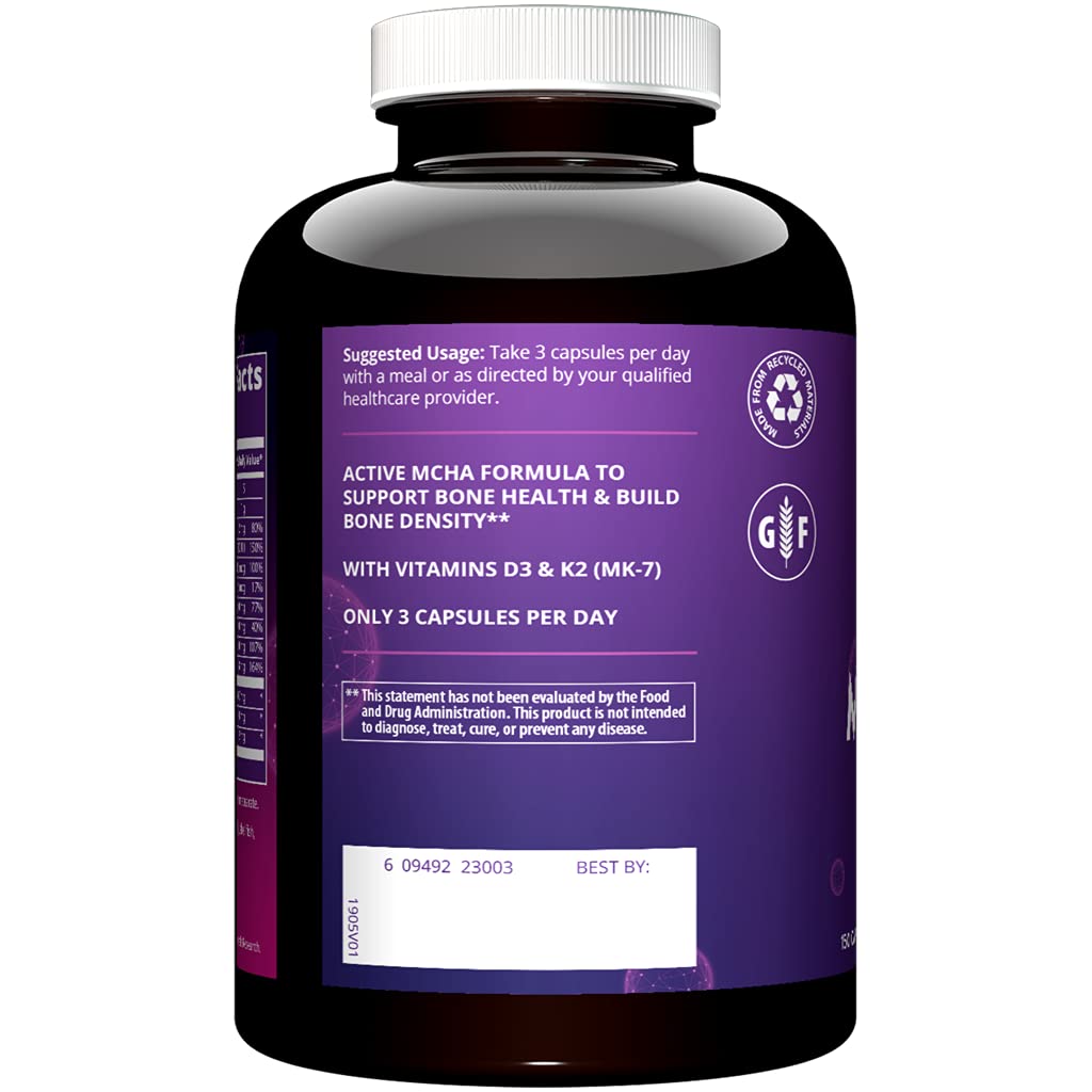 Label highlighting Vitamin K2 on MRM Bone Maximizer III