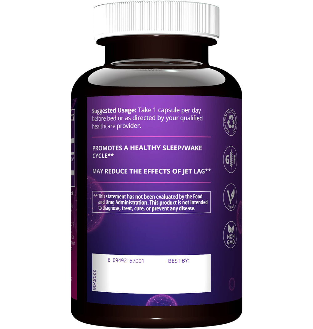 MRM Melatonin 3mg packaging and weight 0.10 lb