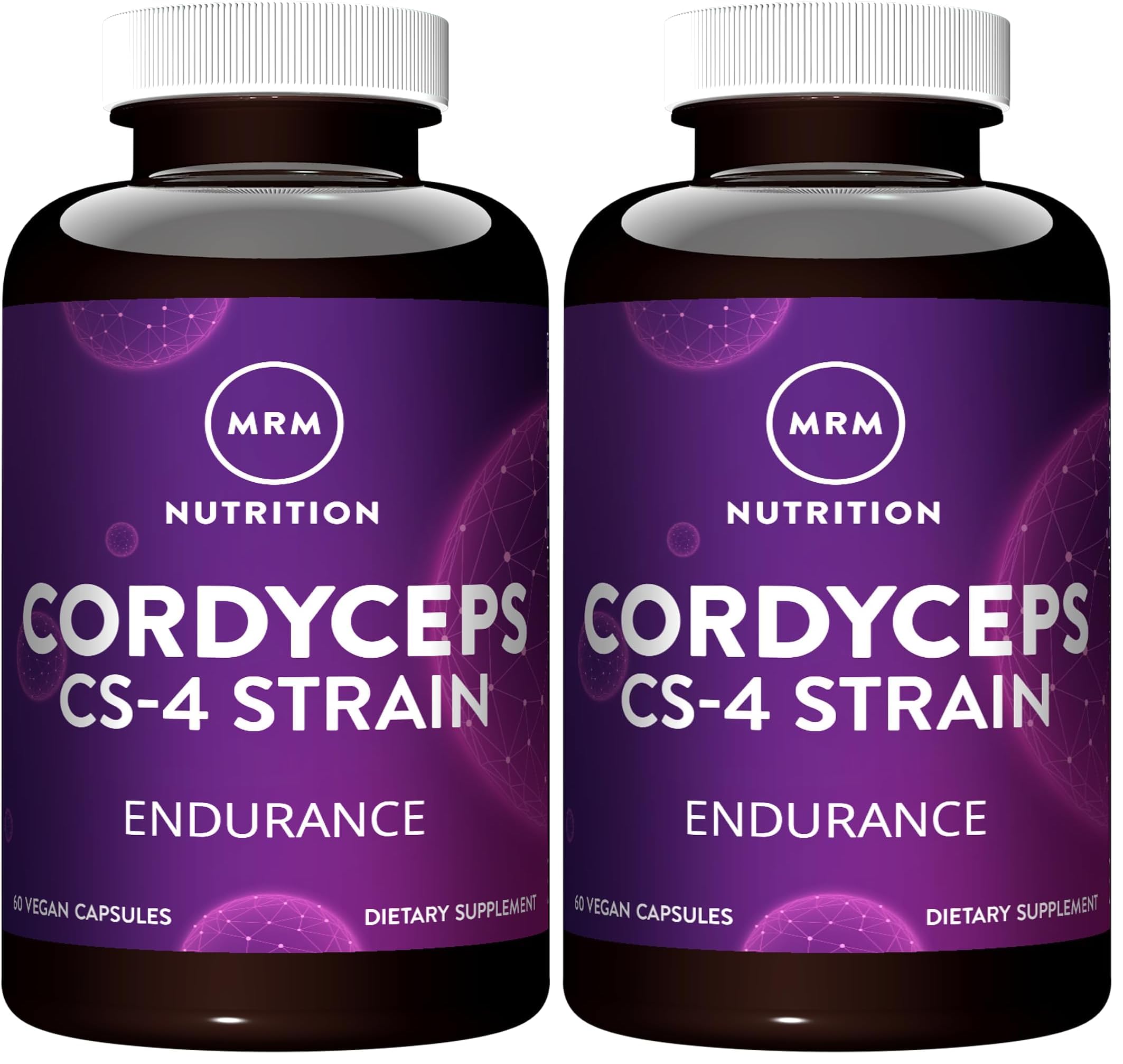 MRM Nutrition Cordyceps CS-4 bottle with capsules