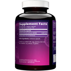 Close-up of MRM MSM 1000mg capsules highlighting hair, skin and nails support