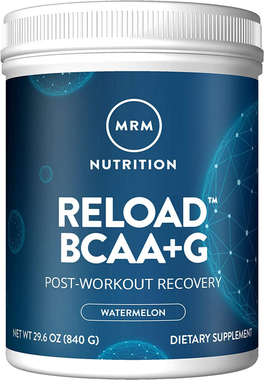 MRM Reload BCAA+G Watermelon tub front