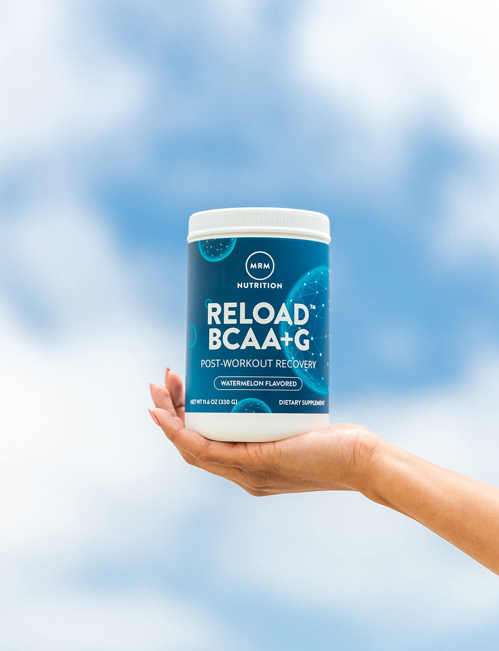 Ingredients and nutrition label for MRM Reload Watermelon
