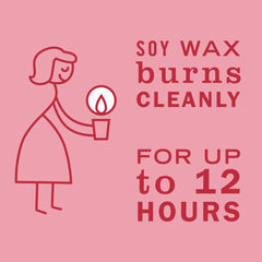 2.9 oz soy wax tin with lead-free wick and 12-hour burn