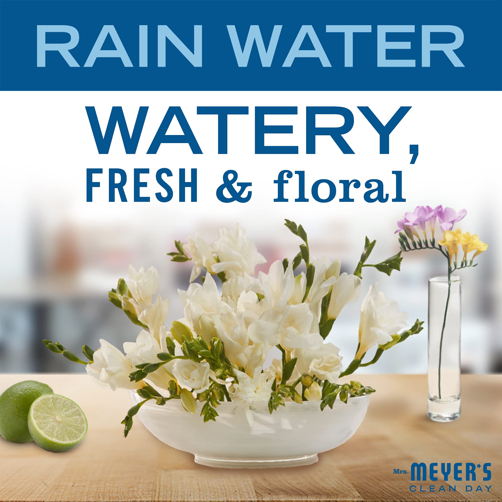 Hands applying Rain Water lotion for instant moisture after shower.