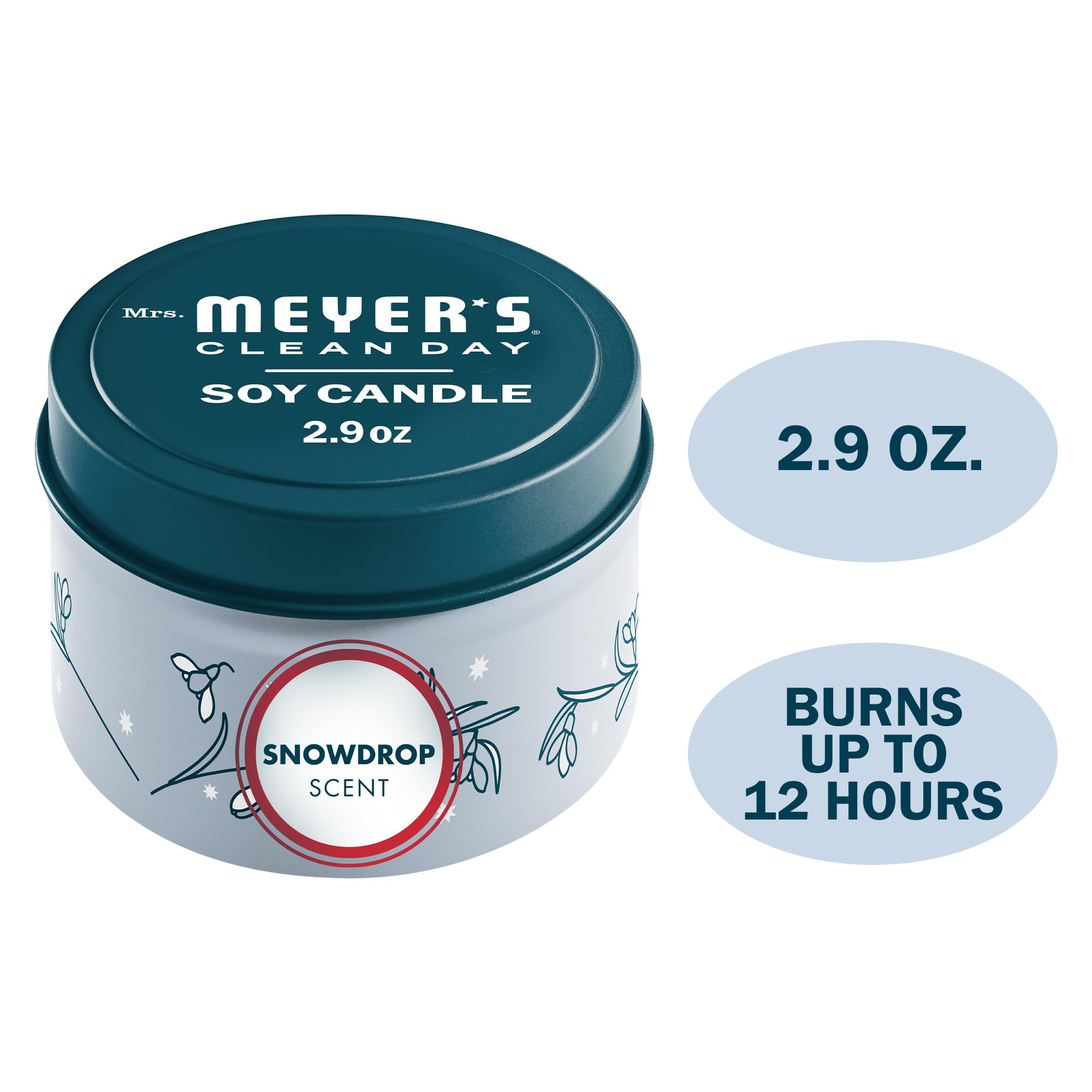 12-hour burn time detail on candle packaging