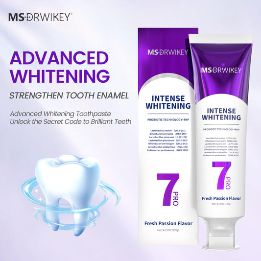 MSDRWIKEY 7Pro Deep Whitening Toothpaste side view