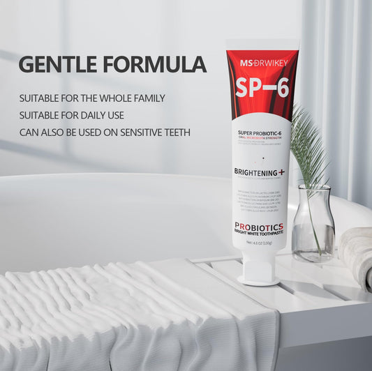 MSDRWIKEY SP-6 toothpaste back panel with ingredients