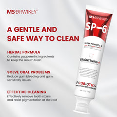 Fresh mint flavor of SP-6 toothpaste