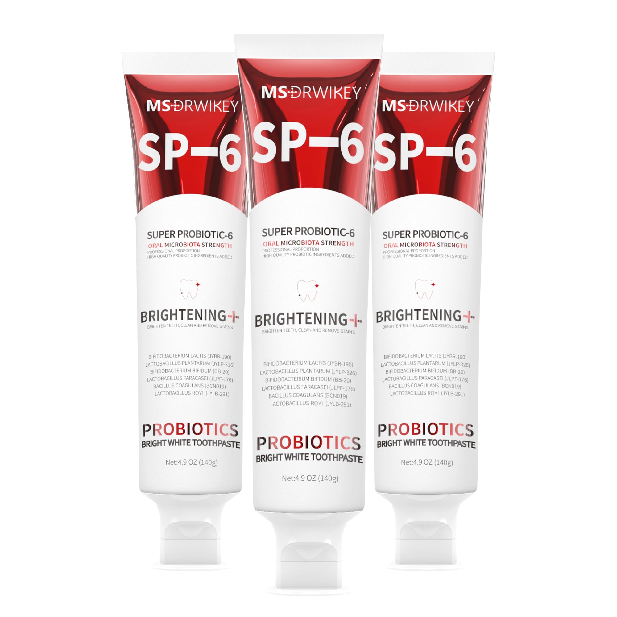 MSDRWIKEY SP-6 Probiotic Whitening Toothpaste front label