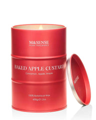 M&SENSE baked apple scented candle in natural soy wax tin
