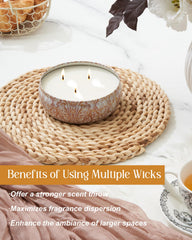 Recyclable packaging and tin for M&SENSE Basil Flower candle