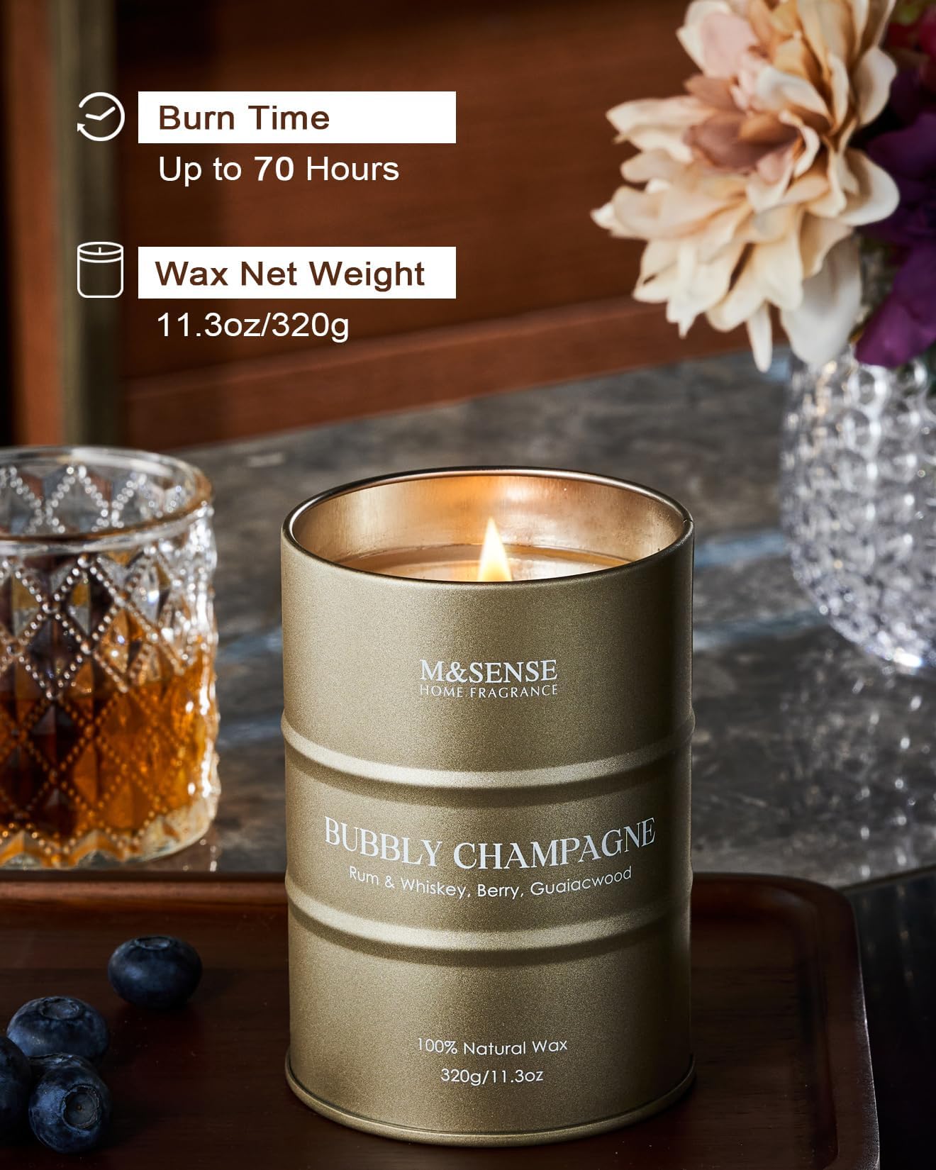 Gift-ready candle packaging in an elegant gift box