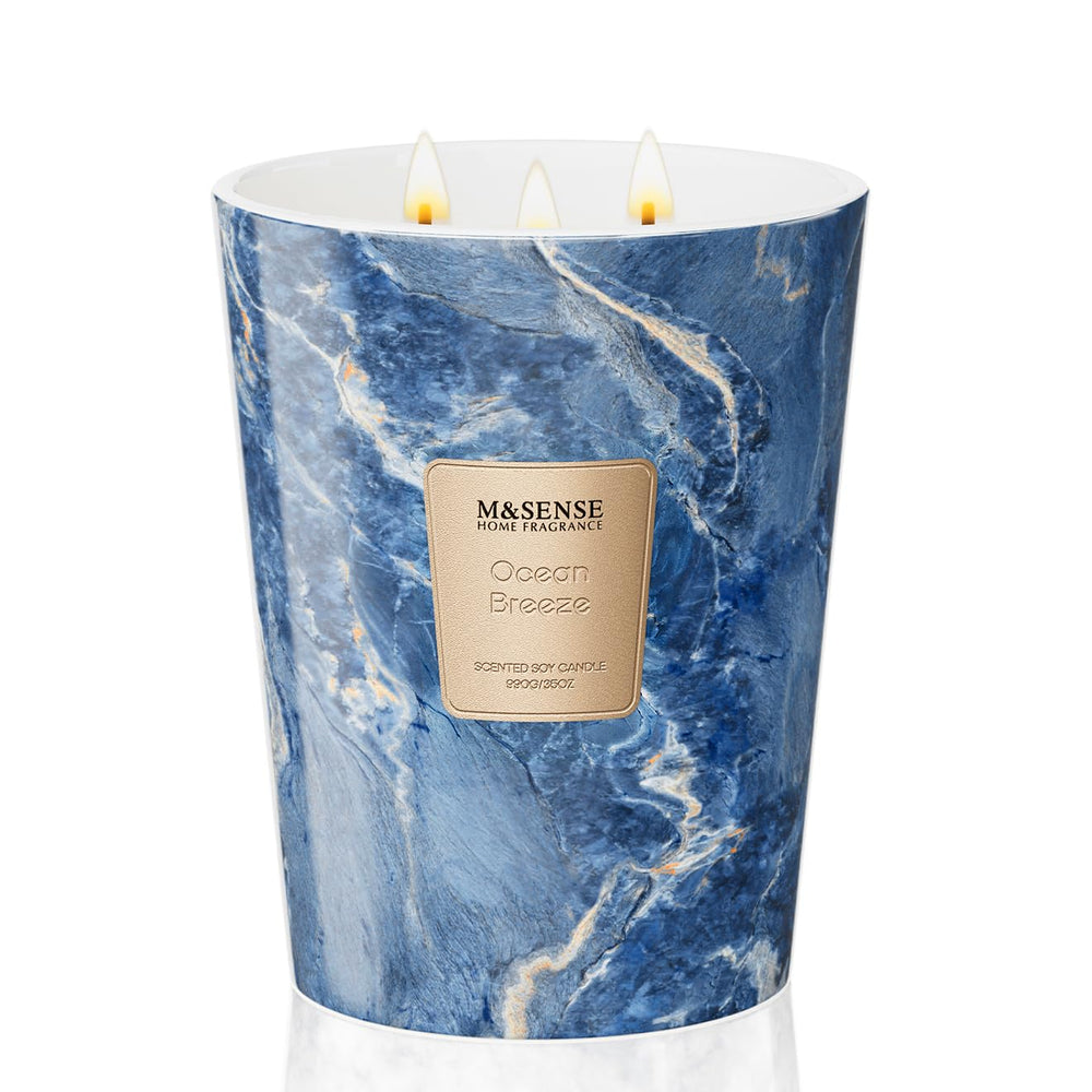M&SENSE Ocean Breeze jar after use repurposed as decor or organizer
