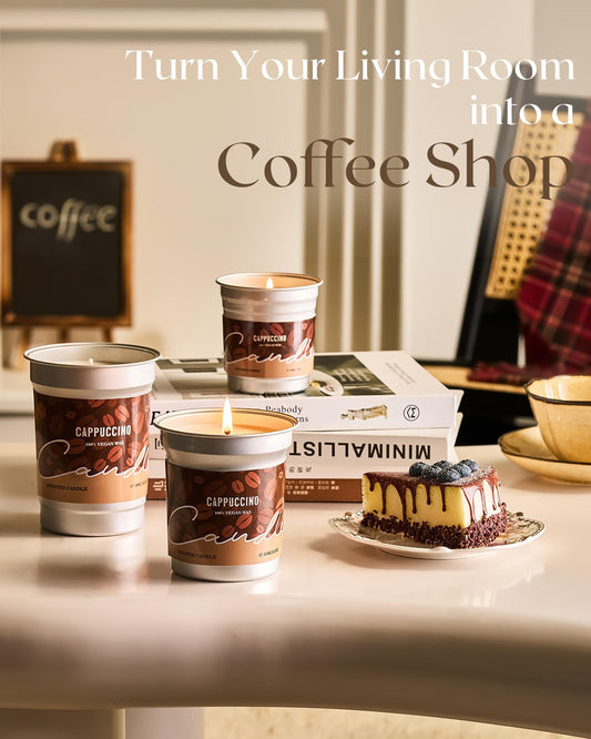 12.3oz M&SENSE Cappuccino candle for bedroom or study