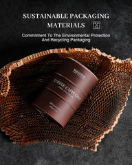 Label detailing ingredients and sustainable materials