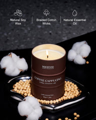 60-70 hours burn time label on the candle