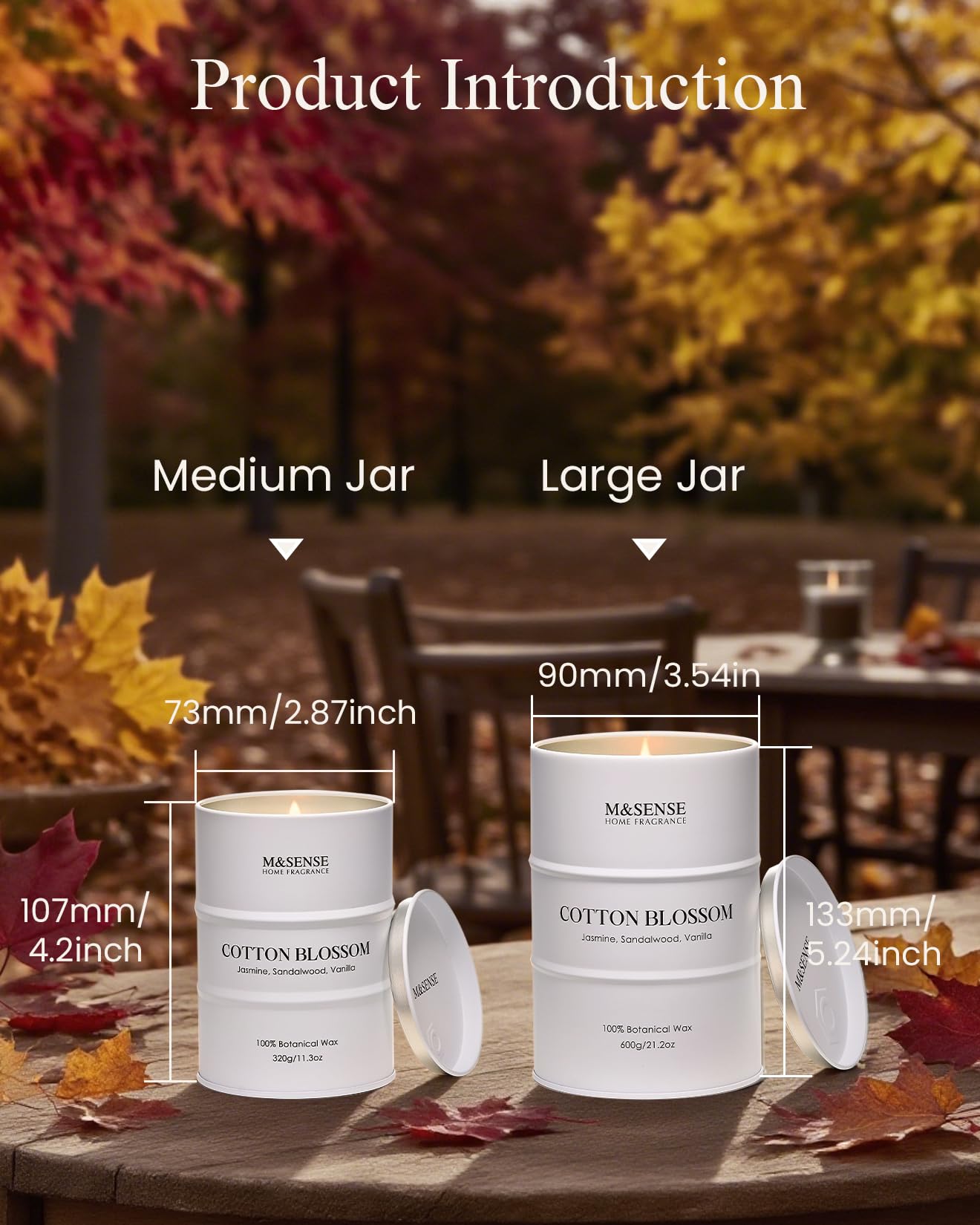 Elegant gift-ready candle packaging