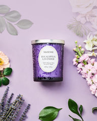 Soy-palm wax blend for long, clean burn