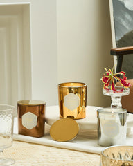 Top view of the 11.3oz candle with cotton wick