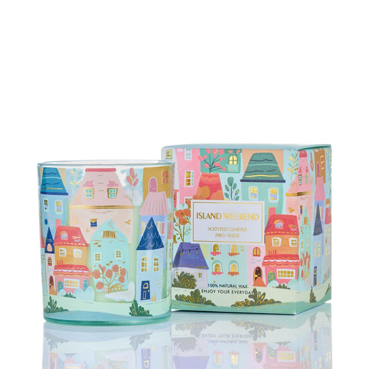 M&SENSE Island Weekend Candle with CharmArch design (image 1)