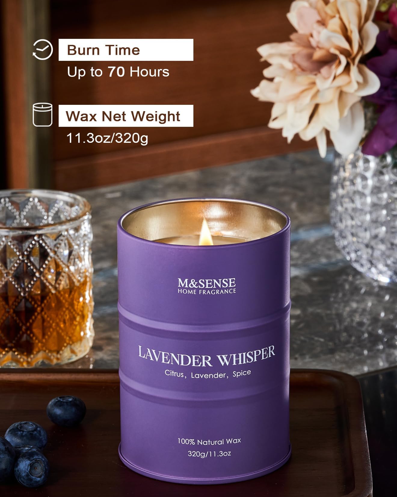 Candle in elegant gift box