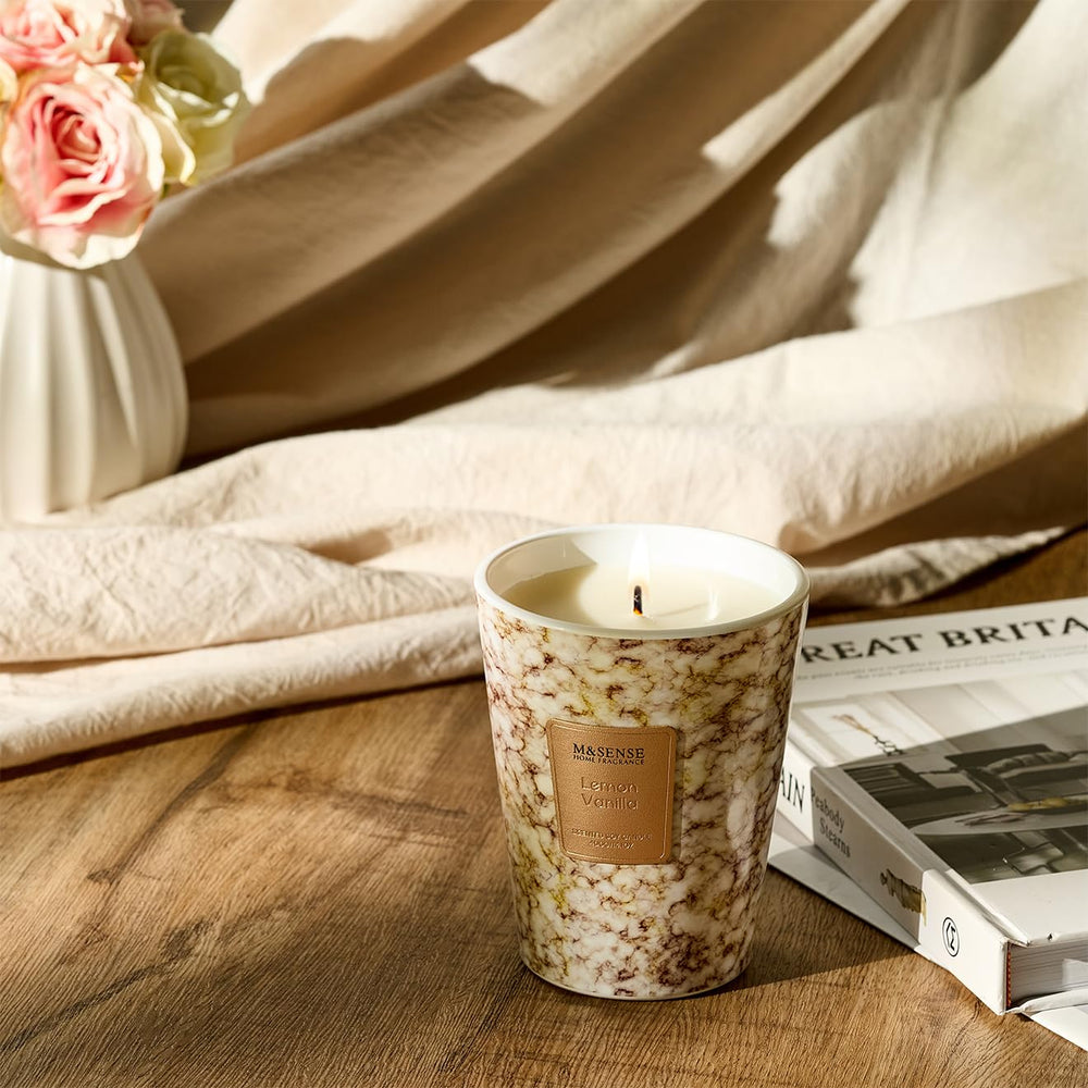 Candle displayed as a thoughtful holiday gift