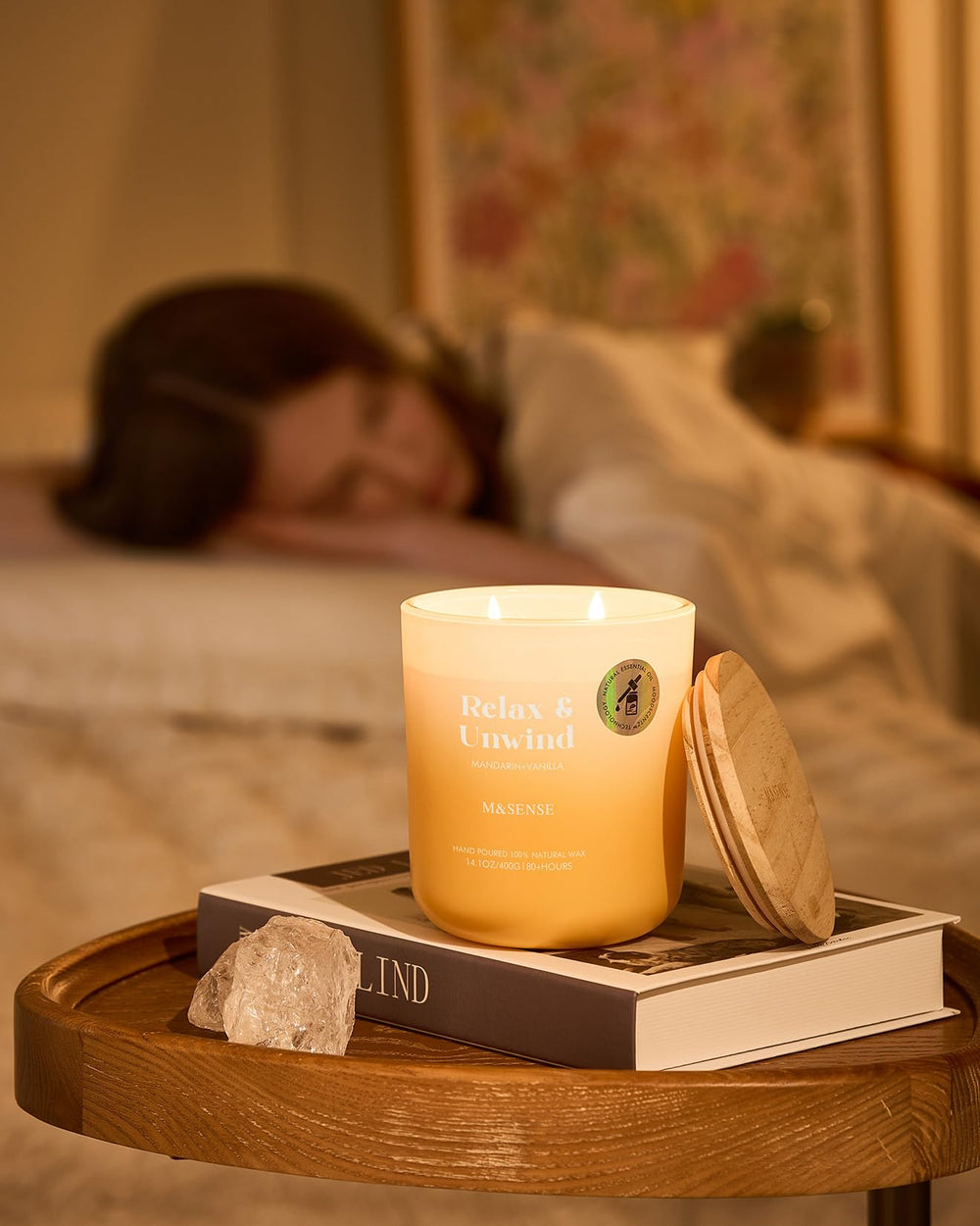 Citrus notes of mandarin and vanilla fragrance