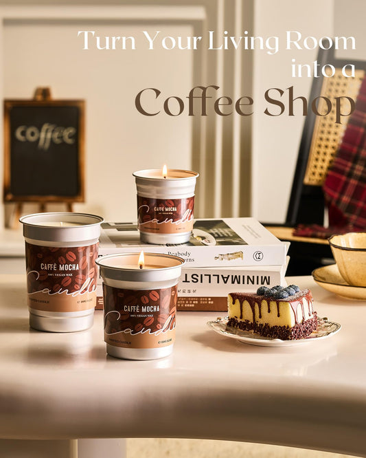 M&SENSE Mocha Coffee Candle 12.3oz burn time 75 hours