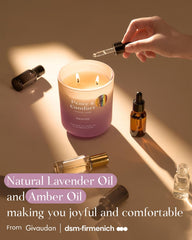 MoodScentz certified label on M&SENSE candle