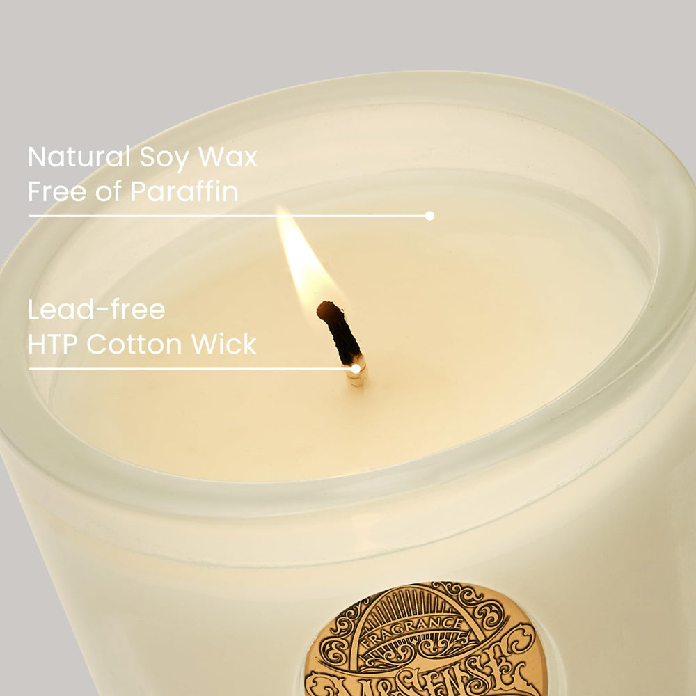 Soy-palm wax close-up for M&SENSE candle