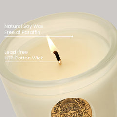 Soy-palm wax close-up for M&SENSE candle