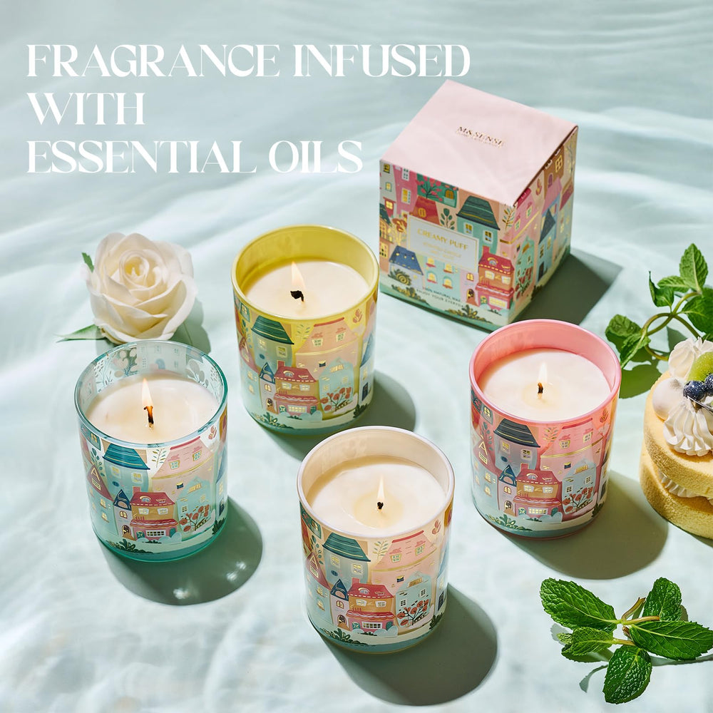 Non-toxic paraffin-free phthalate-free candle details for safe home fragrance