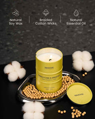 Lead-free cotton wick in Osmanthus Freesia scented candle