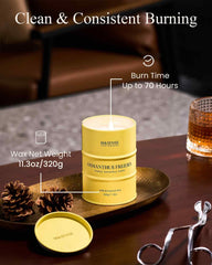 Fragrance throw and room ambiance with Osmanthus Freesia candle