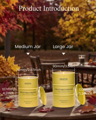 Gift-ready Osmanthus Freesia candle in elegant packaging box