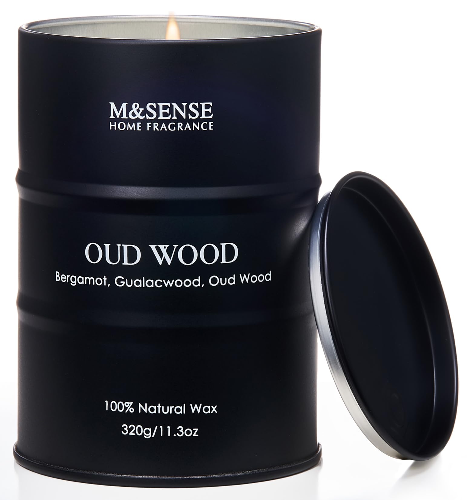 M&SENSE Oud Wood scented candle tin 11.3oz