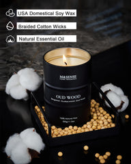 Candle burning with clean, even flame