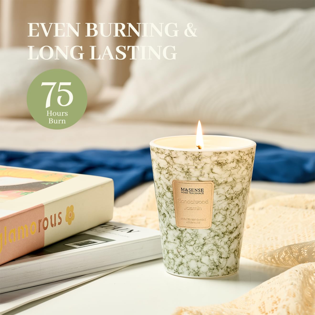 Aromatherapy candle for relaxation and stress relief