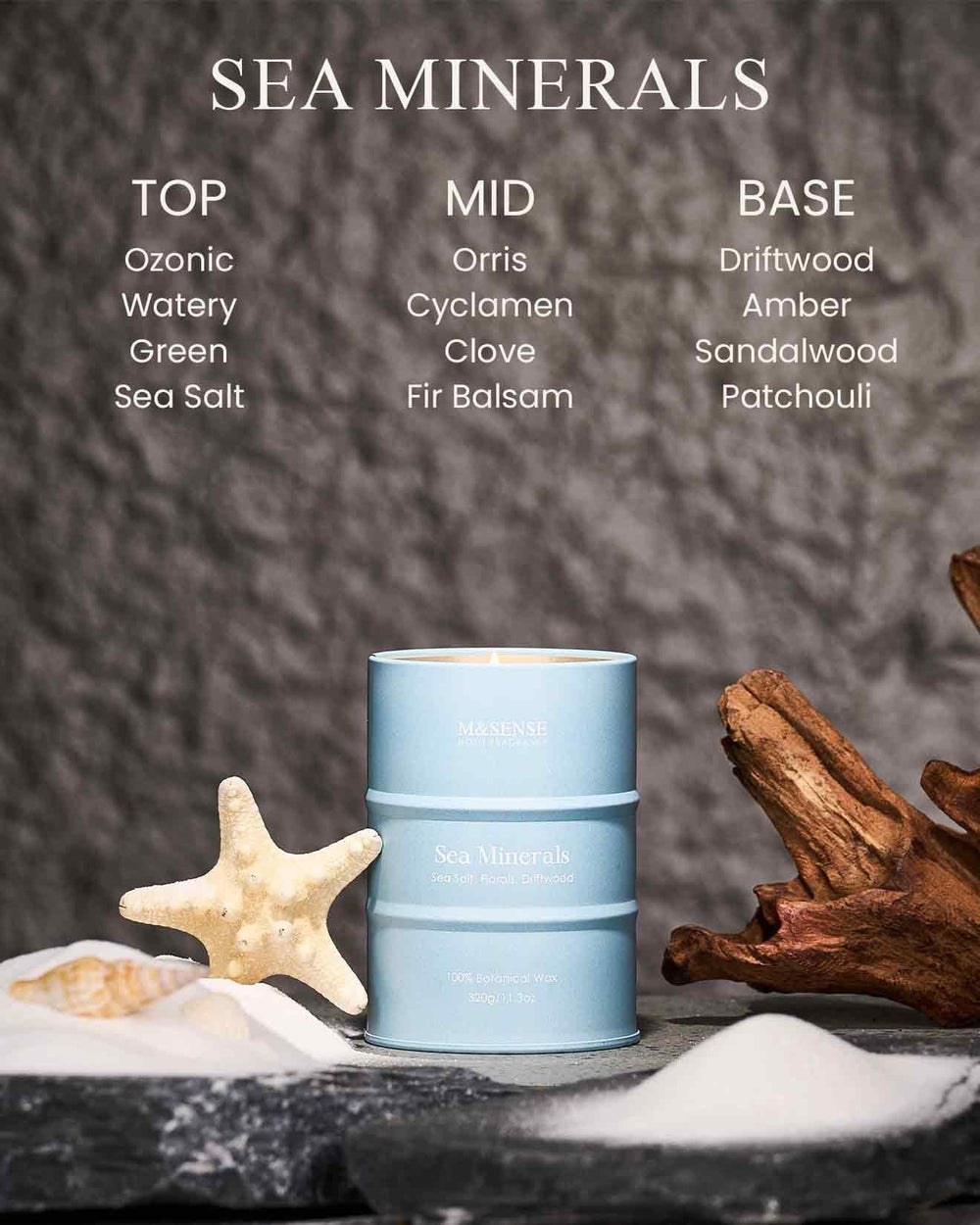 Close-up of natural soy-palm wax blend candle