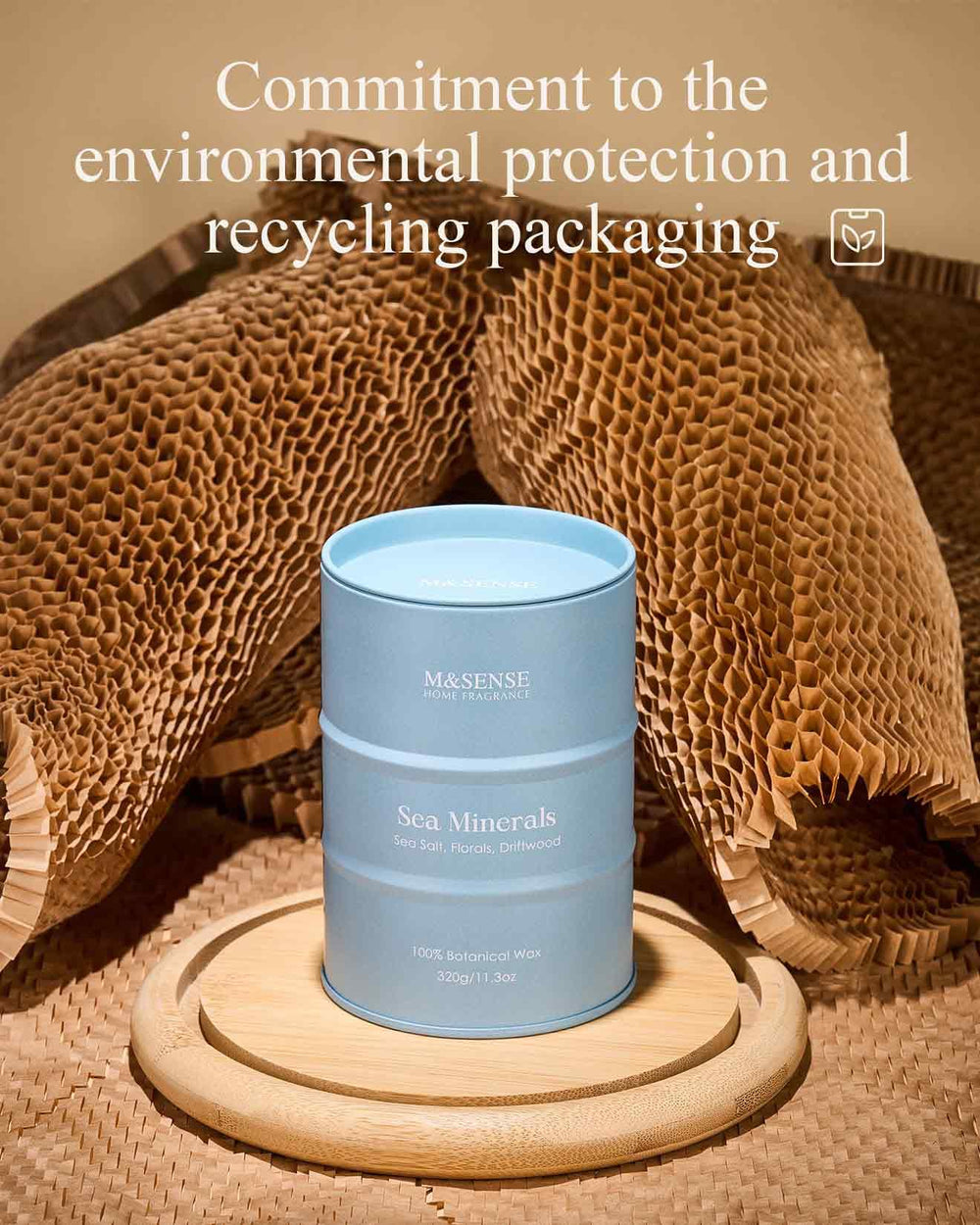 Sustainable packaging: recyclable tin and honeycomb box
