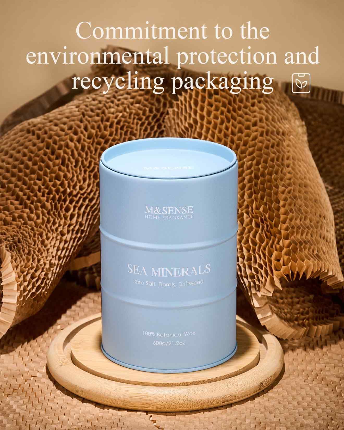 Sustainable packaging with recyclable materials