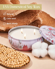 Candle burning to release fragrance in a living space