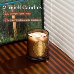 Paraffin-free soy candle with Sage Eucalyptus scent