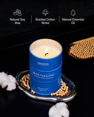 Elegant gift box packaging for candle gift