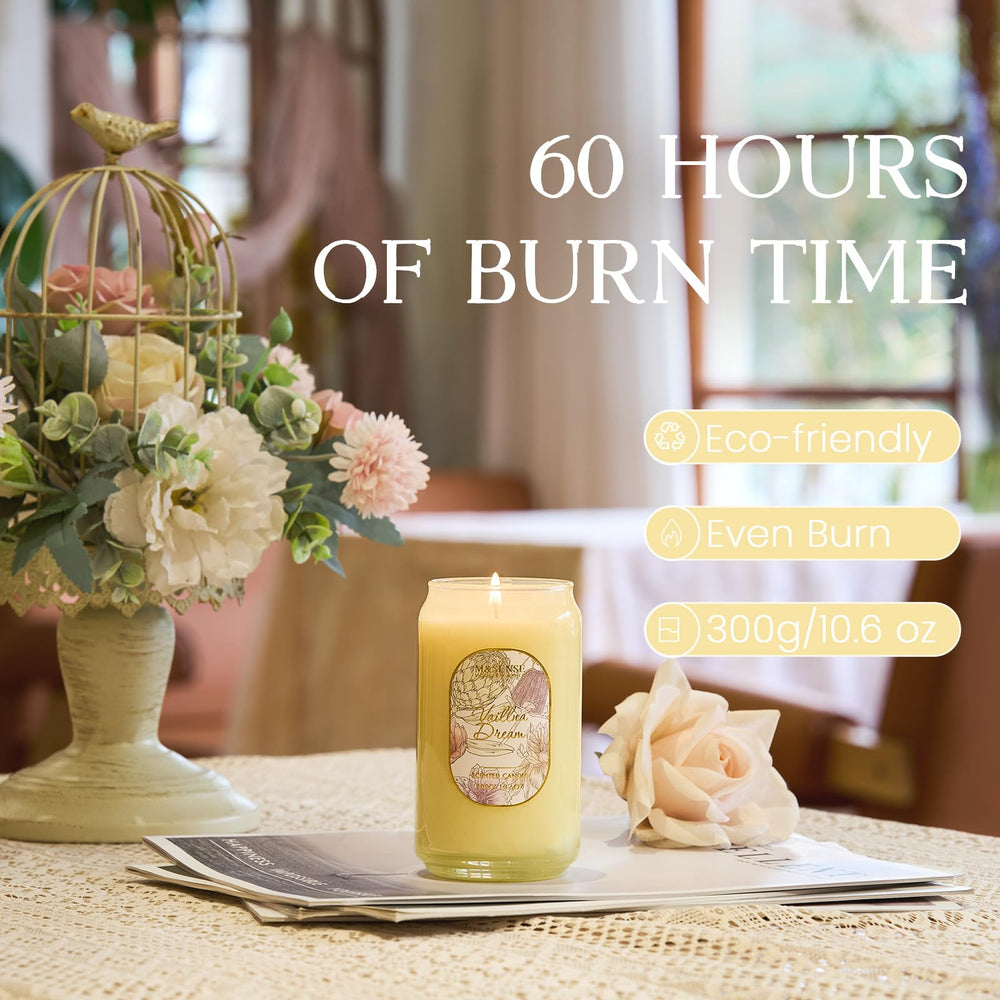 Scent Garden Series branding and Vaillna candle