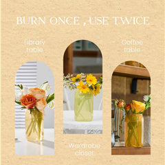 Relaxing home scene featuring Vaillna candle for stress relief